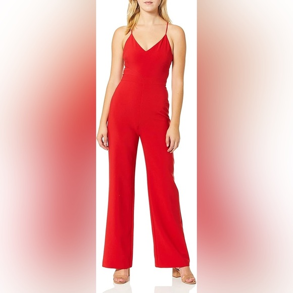 Likely Brooklyn Black Wide Leg Spaghetti Strap Jumpsuit - Picture 1 of 15